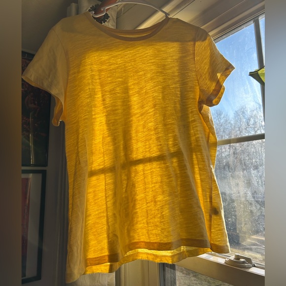 Time and Tru Tops - Time and Tru Yellow Short Sleeve Tee